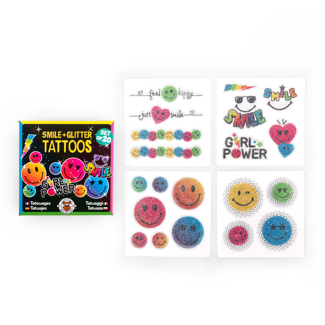 Trendhaus-Glitzer-Tattoos-20-Stueck-Chill-and-Smile-963826-online-kaufen-lafueliki
