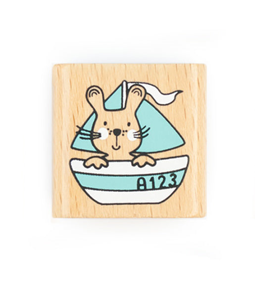 Trendhaus-Kinder-Holzstempel-948243-hase-Boot-lafueliki