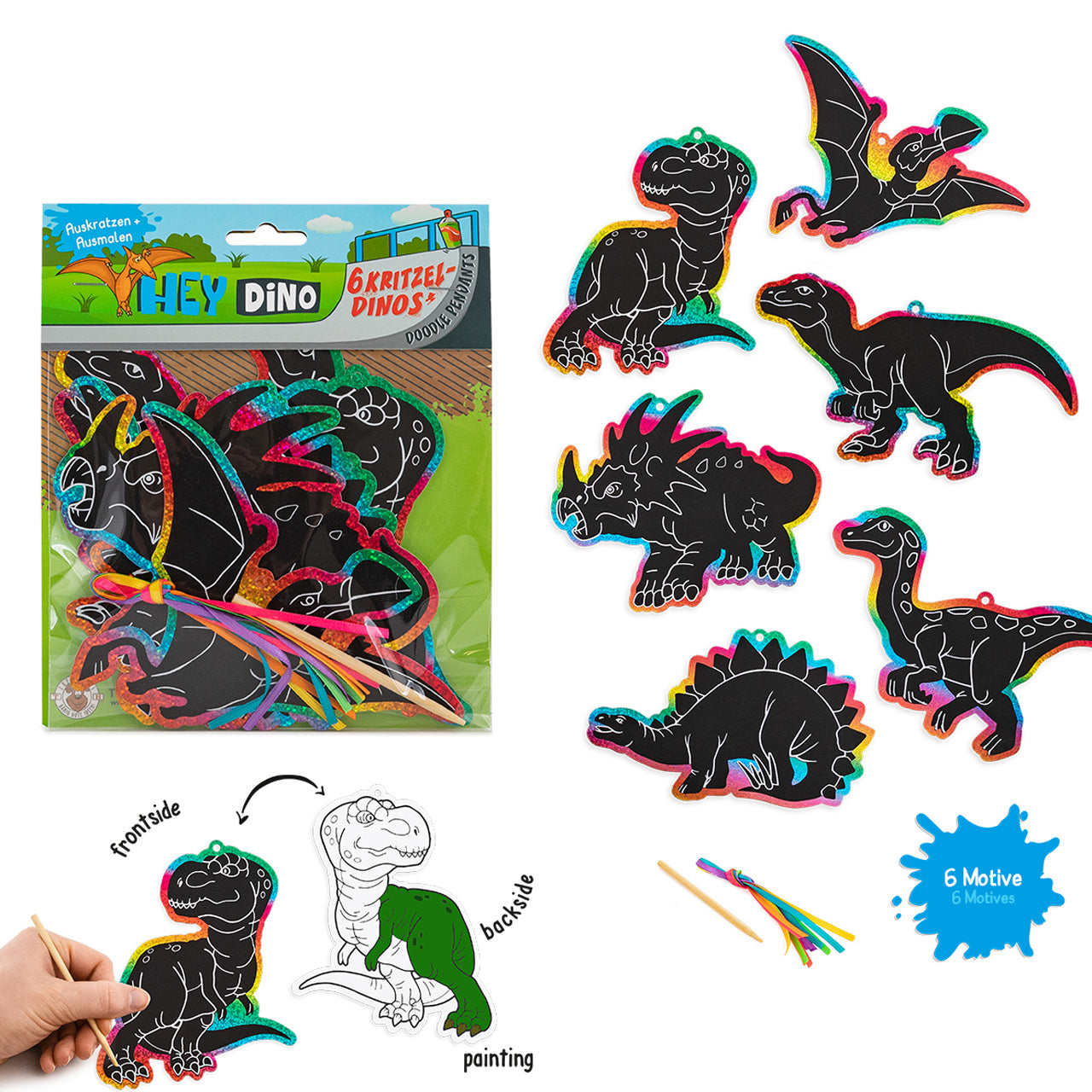 Trendhaus-Kritzelanhaenger-6er-Set-Dinosaurier-957009-lafueliki
