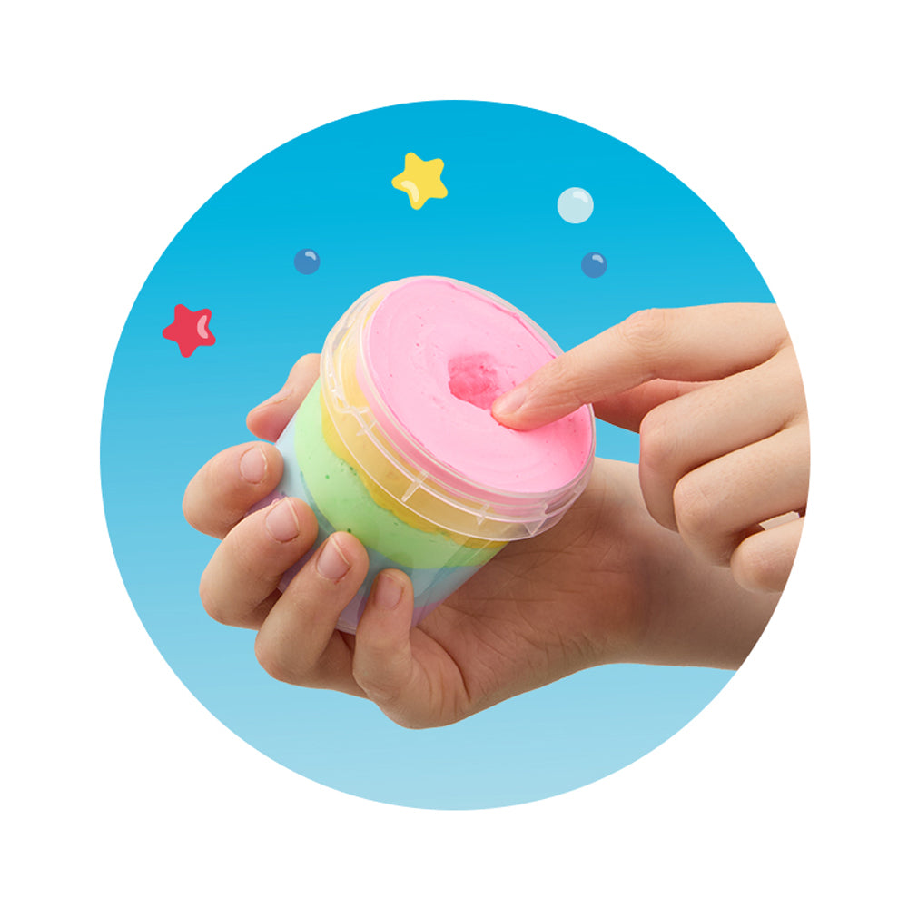Trendhaus Springknete Mix & Play · Regenbogen · Pastellfarben