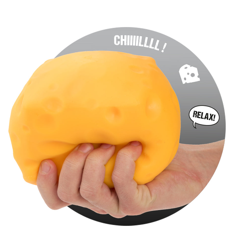 Trendhaus XXL Anti-Stress-Käse · Squishy zum Knautschen