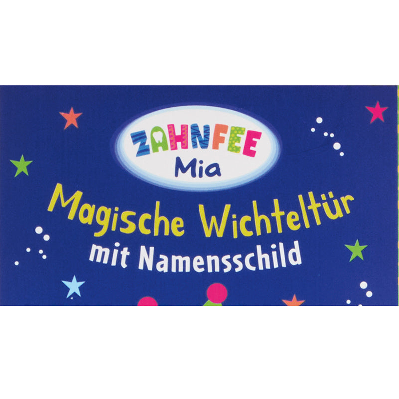 Trendhaus Zahnfee Holz-Wichteltür · personalisierbares Türschild