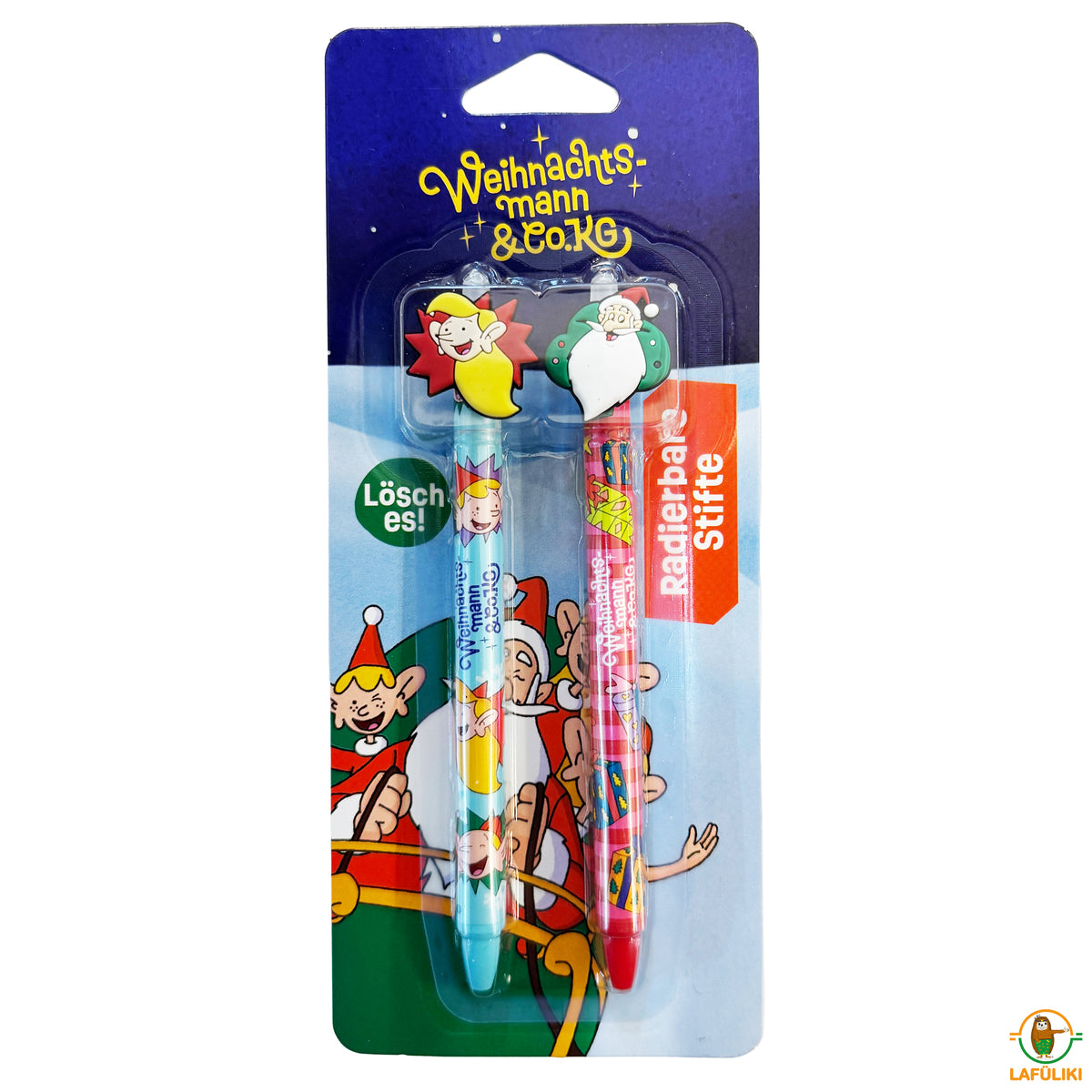 Weihnachtsmann & Co. KG Radierbare Stifte · 2er-Set