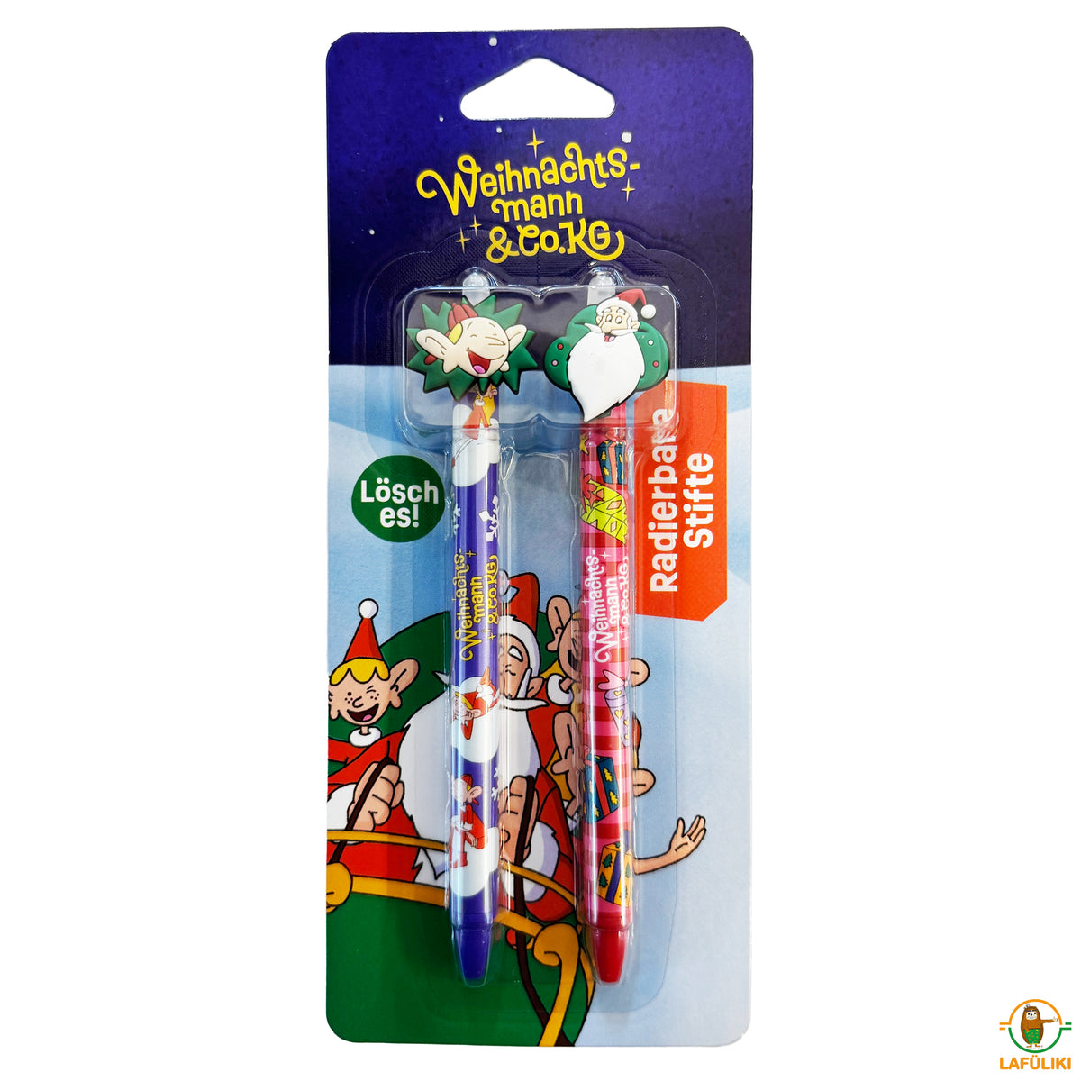 Weihnachtsmann & Co. KG Radierbare Stifte · 2er-Set
