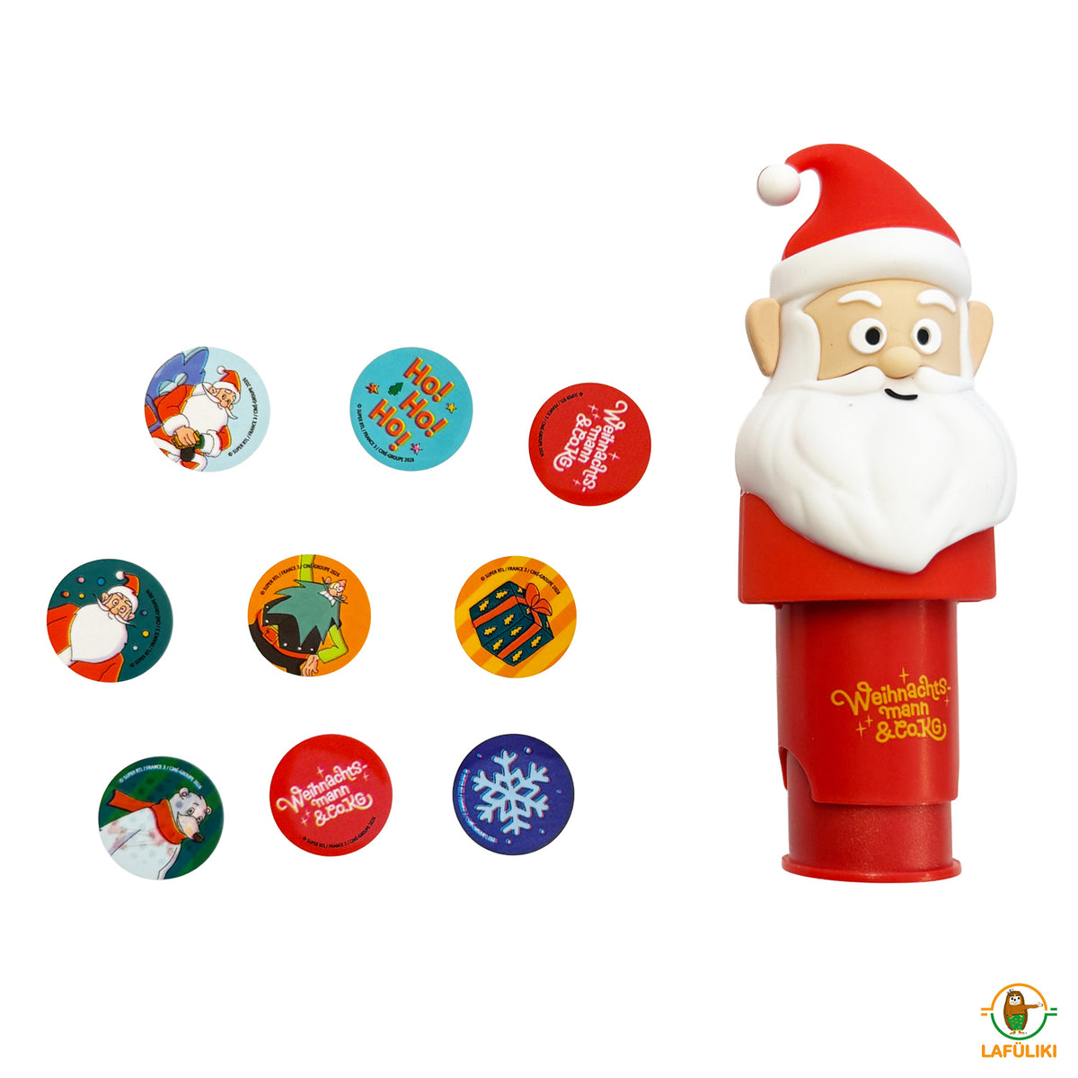 Weihnachtsmann & Co. KG Aufkleber-Stamper · 150 Weihnachtssticker