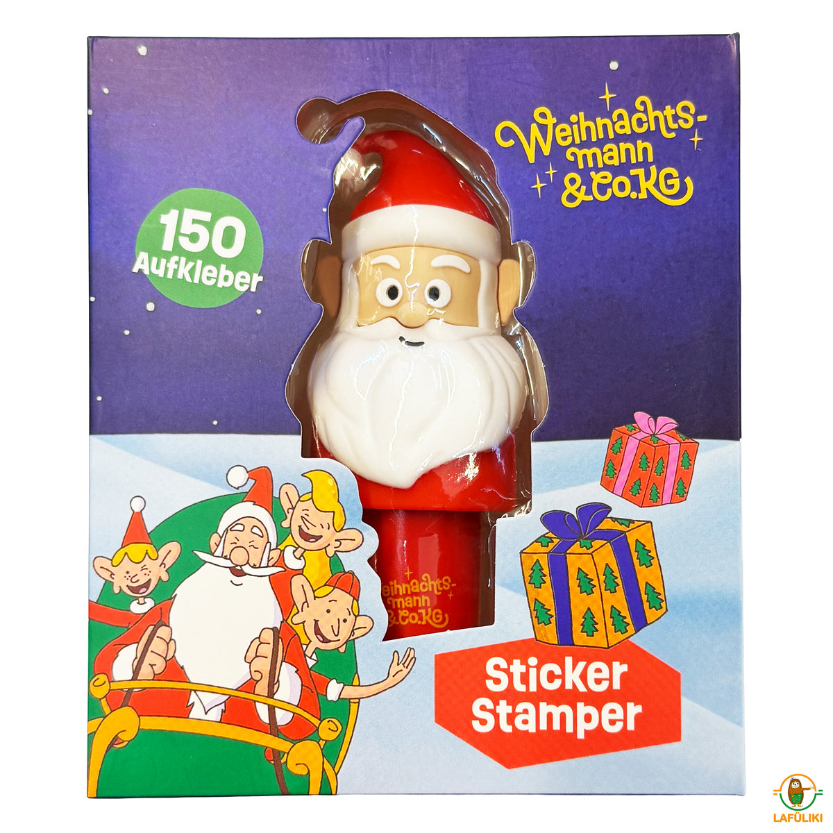 Weihnachtsmann & Co. KG Aufkleber-Stamper · 150 Weihnachtssticker