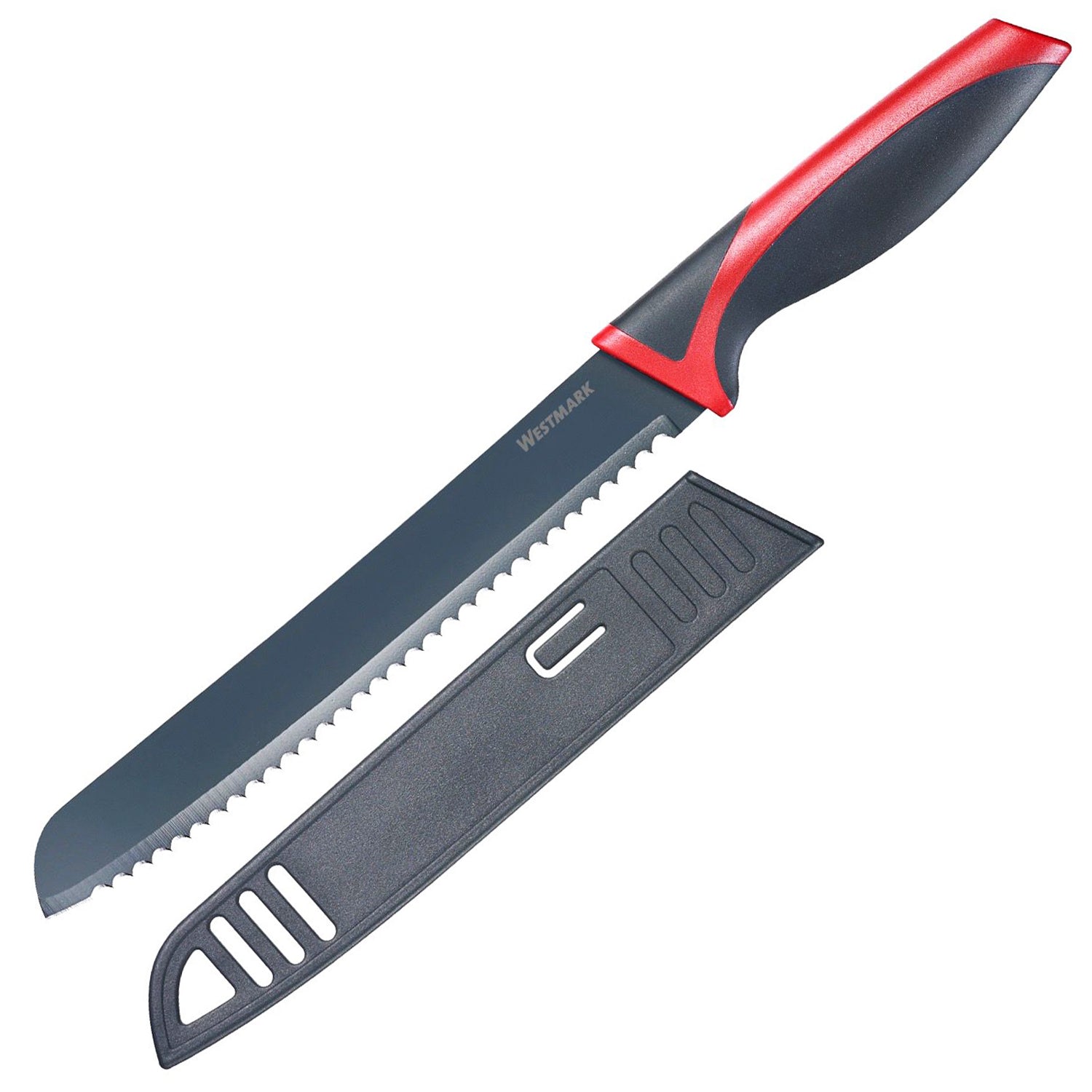 Westmark Brotmesser für Linkshänder · 20 cm · Wellenschliff · inkl. Klingenschutz