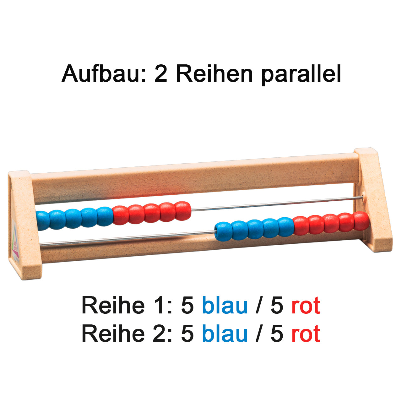 aktiv lernen Rechenrahmen 20er · Rechenschieber · rot/blau