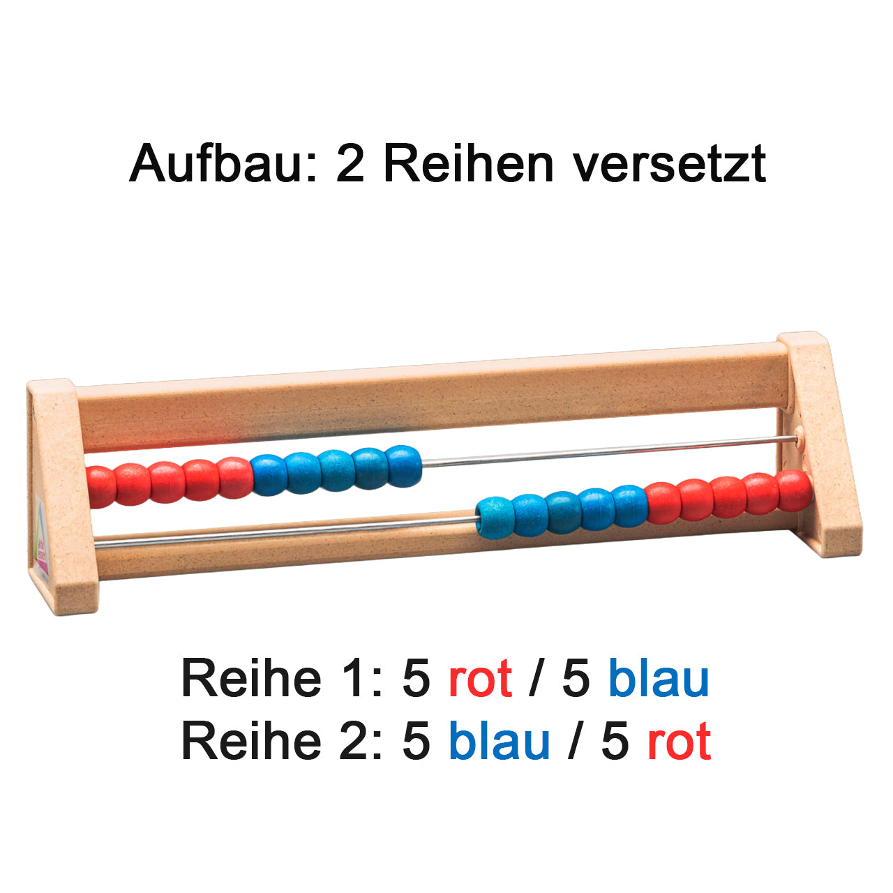 aktiv lernen Rechenrahmen 20er · Rechenschieber · rot/blau