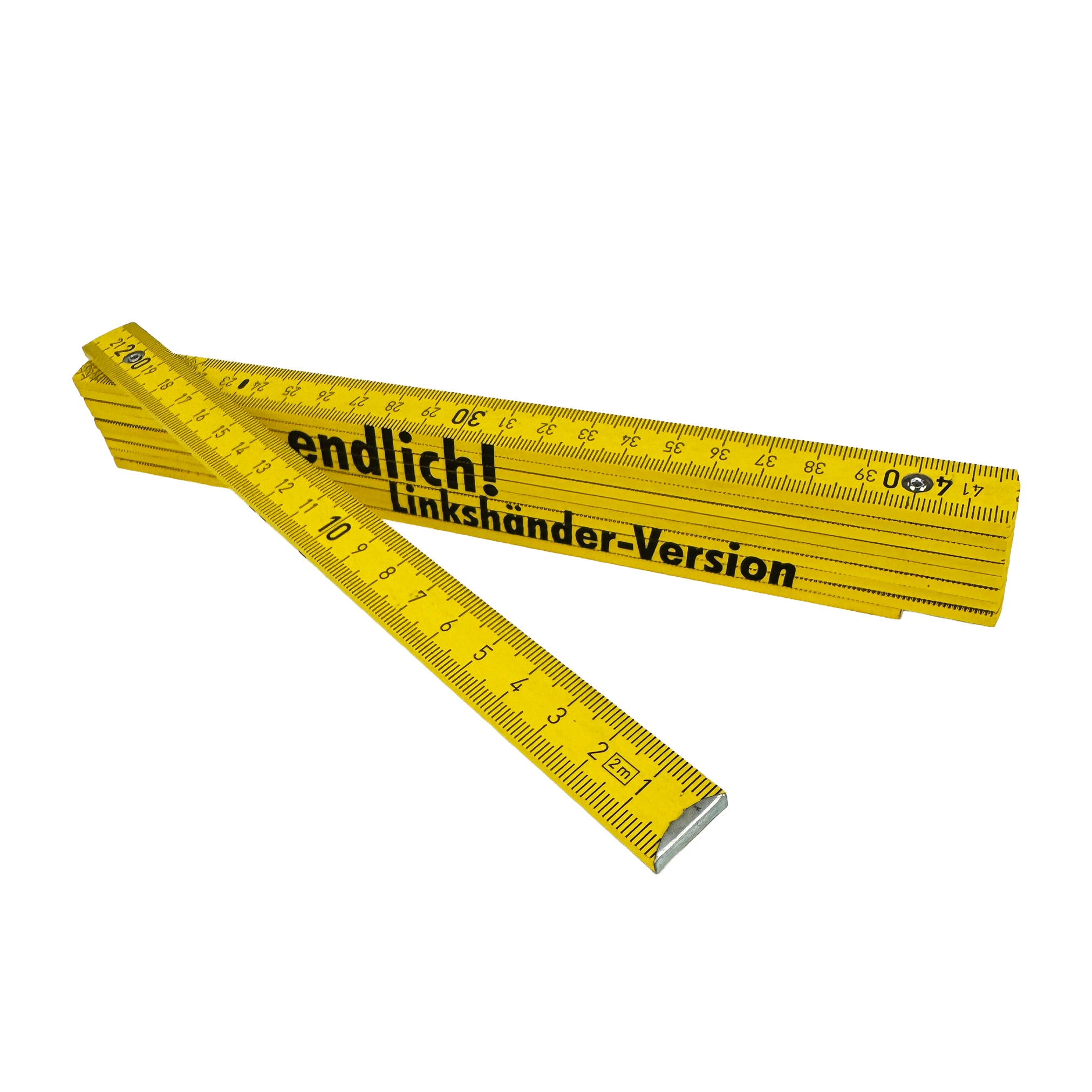 Linkshänder Zollstock 2m