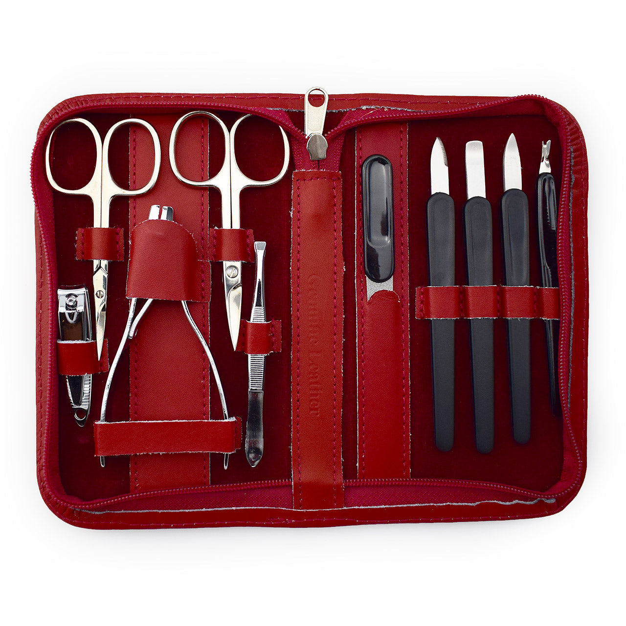 rechtshaender-manikuere-set-10tlg-rot-innen