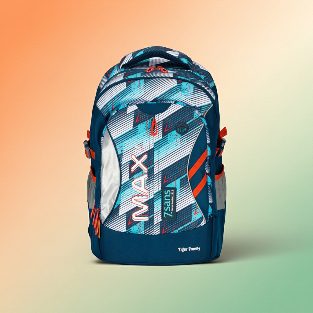 7.sans - Tiger Family · Schulrucksack · MAX 2.0 · Blau
